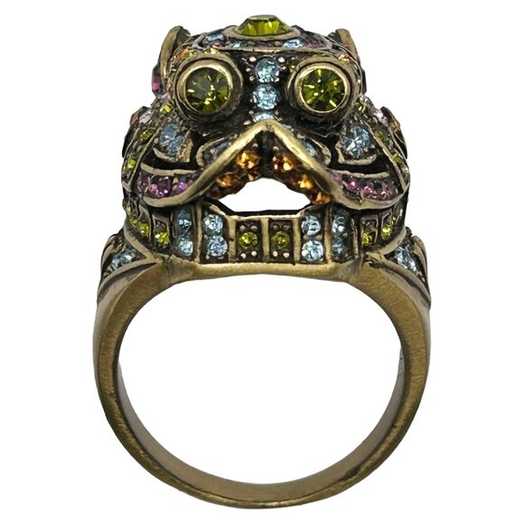 Heidi Daus Glittering Guardian Fu (Foo) Dog Multi Gemstone - Size 10 - Picture 1 of 6
